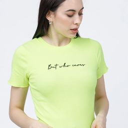 Tokyo Talkies Fluorescent Green Regular Top-image-83
