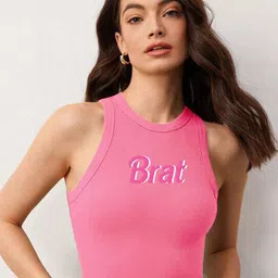 TABADTOD Printed Round Neck Crop Top-image-71