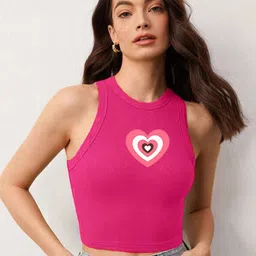 TABADTOD Graphic Printed Tank Crop Top-picture-38