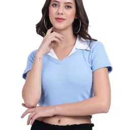 TABADTOD Crop Top With Collar-picture-13