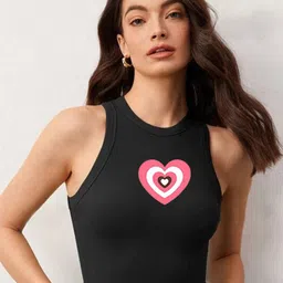TABADTOD Printed Round Neck Crop Top-image-66