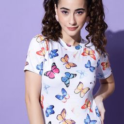 TANDUL Conversational printed Round neck Top-picture-49