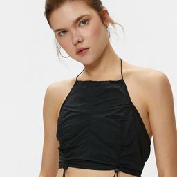 Koton Halter Neck Sleeveless Fitted Crop Top-image-6
