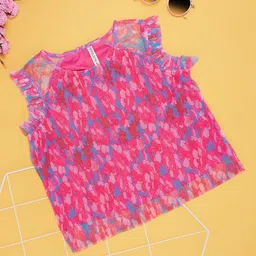 Pantaloons Junior Girls Floral Printed Top-picture-7