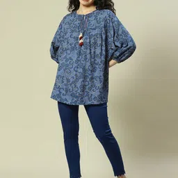 Rangriti Floral Print Top-46