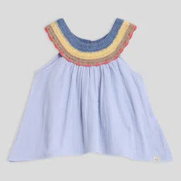 Somersault Round Neck Sleeveless Embellished Cotton Top-image-34