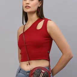 Rigo One Shoulder Crop Top-picture-49