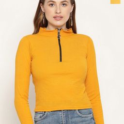 Miaz Lifestyle Pack of 2 High Neck Cotton Regular Top-image-74
