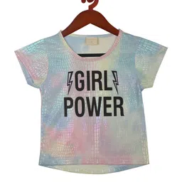 Tiny Girl Blue Tie and Dye Kaftan Top-image-4