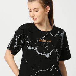 AESTHETIC NATION Printed Pure Cotton T-shirt-image-96