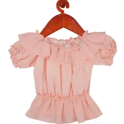 Tiny Girl Puff Sleeve Cinched Waist Top-image-30