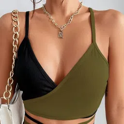 Stylecast X Slyck Shoulder Straps Knitted Crop Styled Back Top-image-60