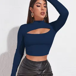 BAESD Sheen Sheer Crop Top-picture-20