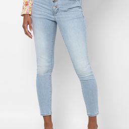 AMERICAN EAGLE OUTFITTERS Women Blue Slim Fit High-Rise Heavy Fade Jeans-picture-38