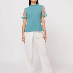 NOT SO PINK women Green Top-image-58