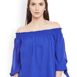 BAESD Off-Shoulder Slit Sleeves Top-picture-15