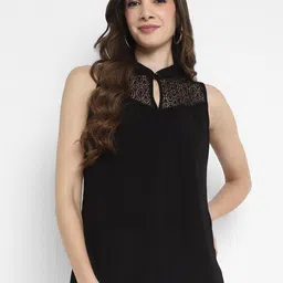 Taurus Keyhole Neck Sleeveless Top-picture-0