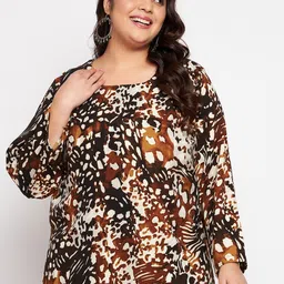 VINAAN Animal Printed Puff Sleeves Top-picture-20