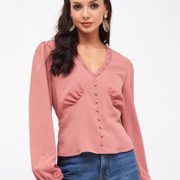 Harpa V-Neck Puff Sleeves Top-image-53