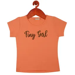 Tiny Girl Orange Print Top-image-29