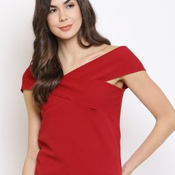 Mayra Women Red Off-Shoulder Top-image-61