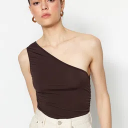 Trendyol One Shoulder Knitted Top-image-10