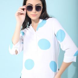 Crimsoune Club Geometric Print Top-image-0
