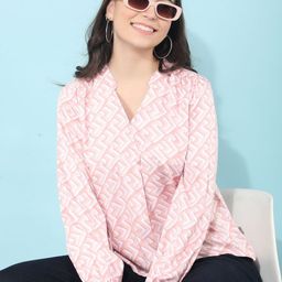 Crimsoune Club Geometric Print Top-image-66