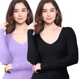 Diving Deep Pack Of 2 Fitted Top-image-52