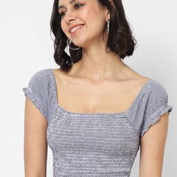 VASTRADO Blue Crop Top-image-22
