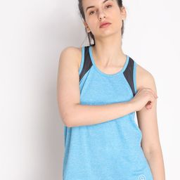 CHKOKKO Blue Sports Tank Top-image-91