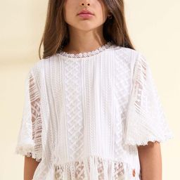 Angel & Rocket Self Design Round Neck Top-image-47