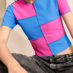 DressBerry The Patchwork Passion Ribbed Top-picture-27