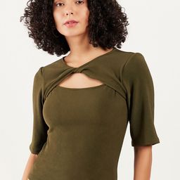 Athena Immutable Round Neck Cut-Outs Regular Top-picture-49