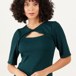 Athena Immutable Ribbed Cut Out Fitted Top-image-38