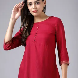 KALINI Round Neck A-Line Top-picture-49