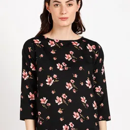 VAHSON Floral Printed Round Neck Top-image-24