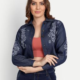 Indiankala4u Print Denim Top-image-39