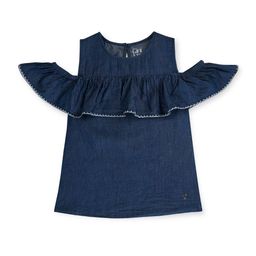 Gini and Jony Cold-Shoulder Cotton Denim Top-7