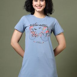 Juelle Print Longline Top-57