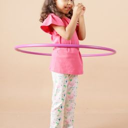 Ola! Otter Girls Flutter Sleeves Organic Cotton Top-image-81