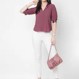 MISH Roll-Up Sleeves Georgette Top-picture-19