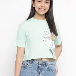 Lil Tomatoes Floral Printed Boxy Crop Top-picture-42