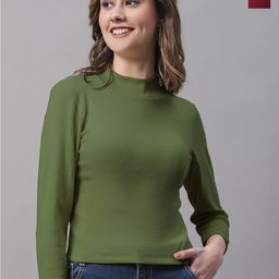 FBAR Pack Of 2 High Neck Fitted Crop Cotton Top-picture-36