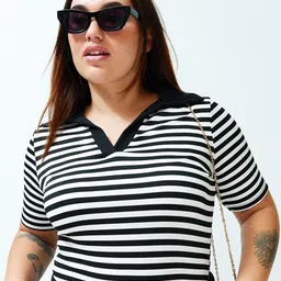 Trendyol Horizontal Stripes Boxy Top-picture-42
