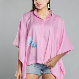 LetsDressUp Shirt Collar Flared Sleeve Shirt Style Kaftan Top-picture-10