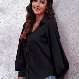 StyleCast x Revolte Black Shirt Style Top-picture-49