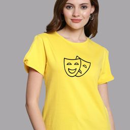 FBAR Graphic Printed Slit Sleeves Pure Cotton Top-image-88