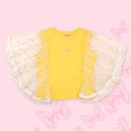 CUTECUMBER Floral Printed Flutter Sleeves Top-picture-22