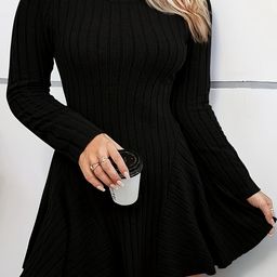 DressBerry Curve Women Self Design A - Line Dress-image-41